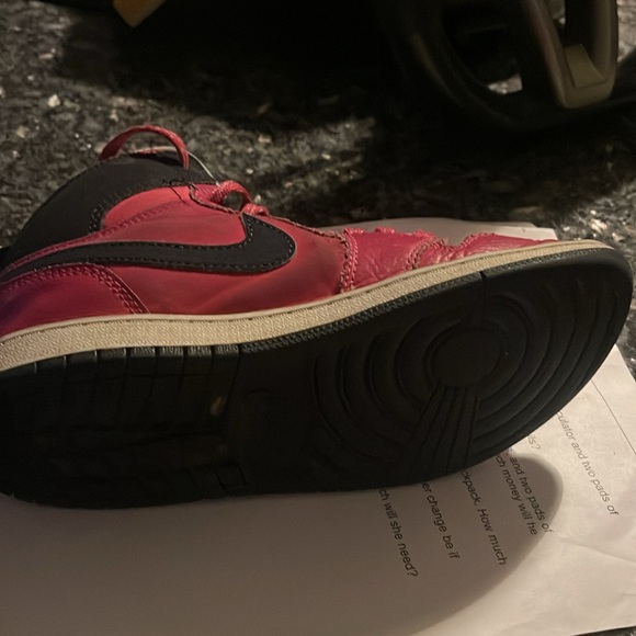 Pink Girl Jordan Hi Tops- size 3 - Picture 7 of 8